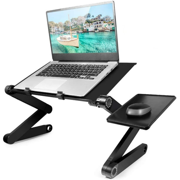 Portable Folding Laptop Desk Adjustable Computer Table Stand Tray For Sofa Bed 